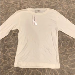 Cozy white long sleeve shirt